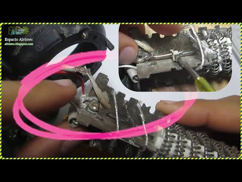 Como reparar el alambre roto de tungsteno o nicrom en una pistola de calor