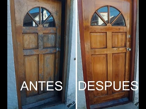 COMO RESTAURAR UNA PUERTA DE MADERA